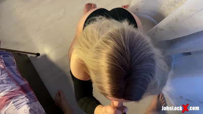 Punapea imeb munni ja paneb üles, saab sperma oma persse